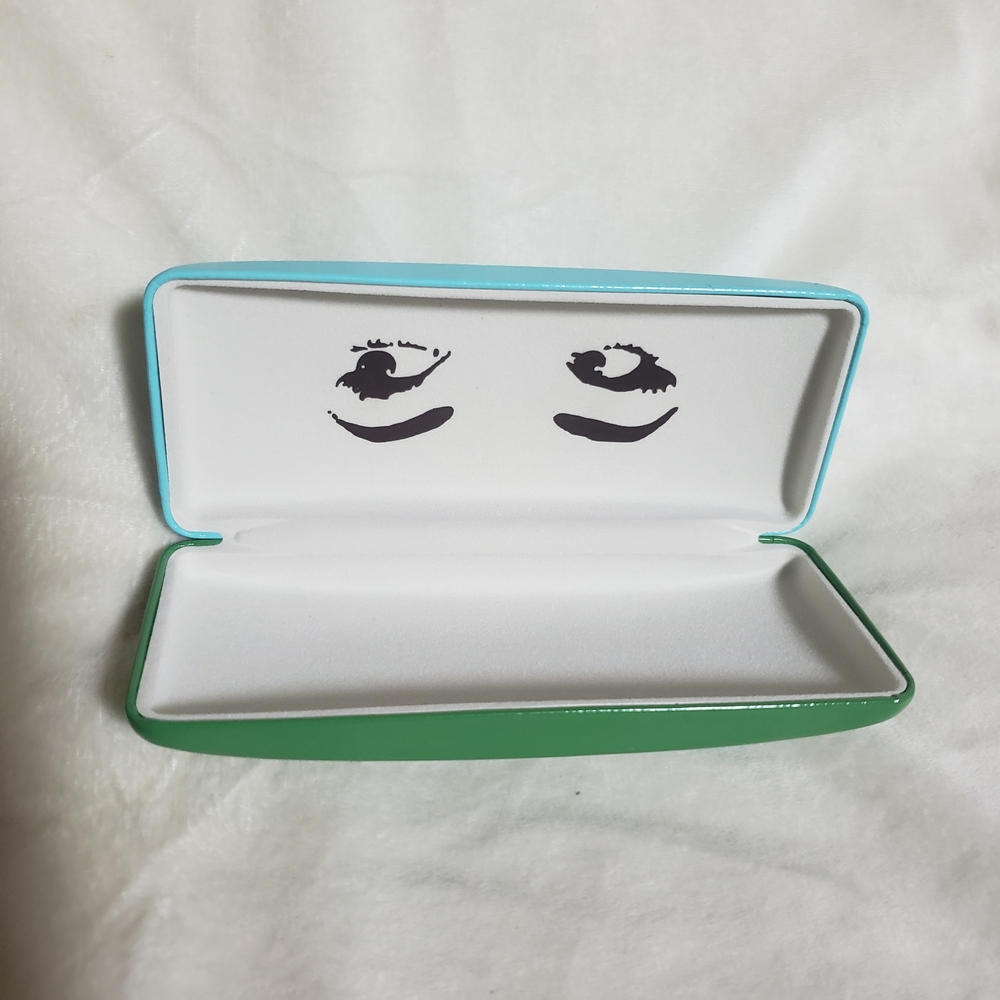 Kate Spade Teal and Green Glasses Case